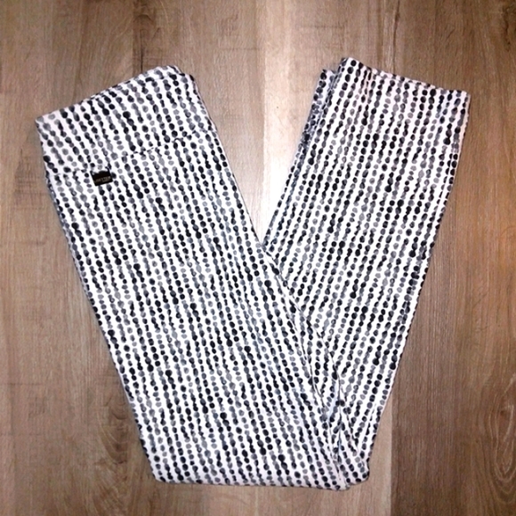 Lisette L Montreal High-Rise Straight Polka Dot Stripe Pull-On Pants - Picture 15 of 16